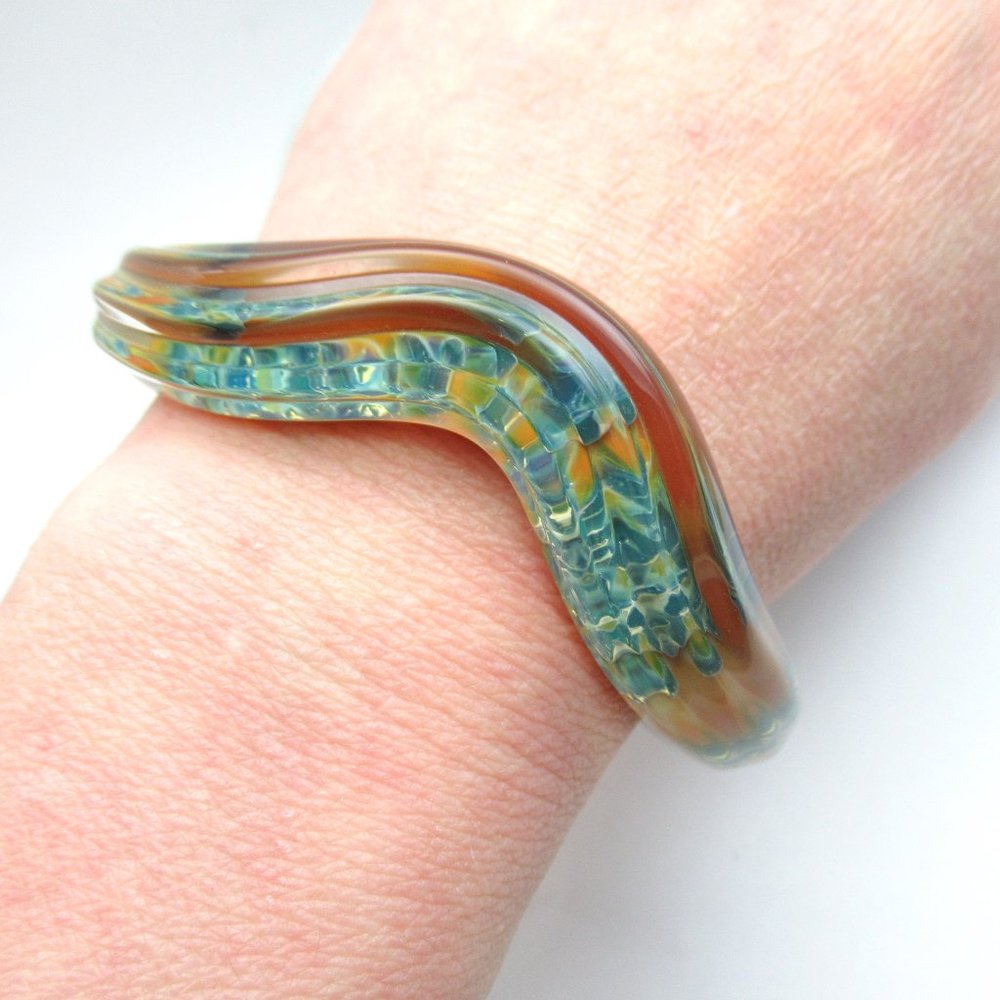 Glass Cuff Bracelet